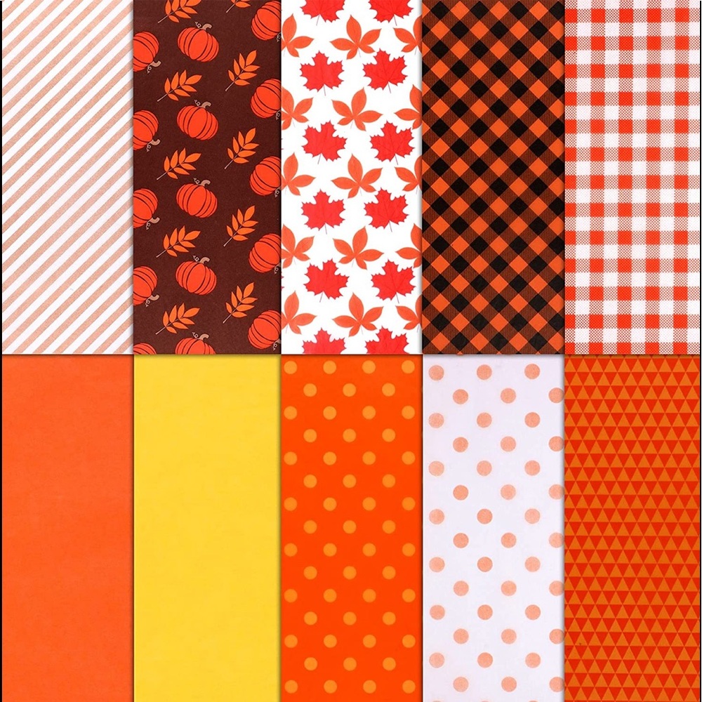 🍁100 sheets of Designer tissue 🍁14 x 20 inch